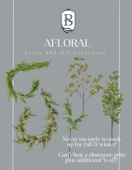 ✨ Afloral sale! Use code HURRY for an extra 30% off! 

Real touch pine, real touch greenery, real touch garland, real touch pine, Christmas garland, fall stems, autumn, fall 

#LTKsalealert