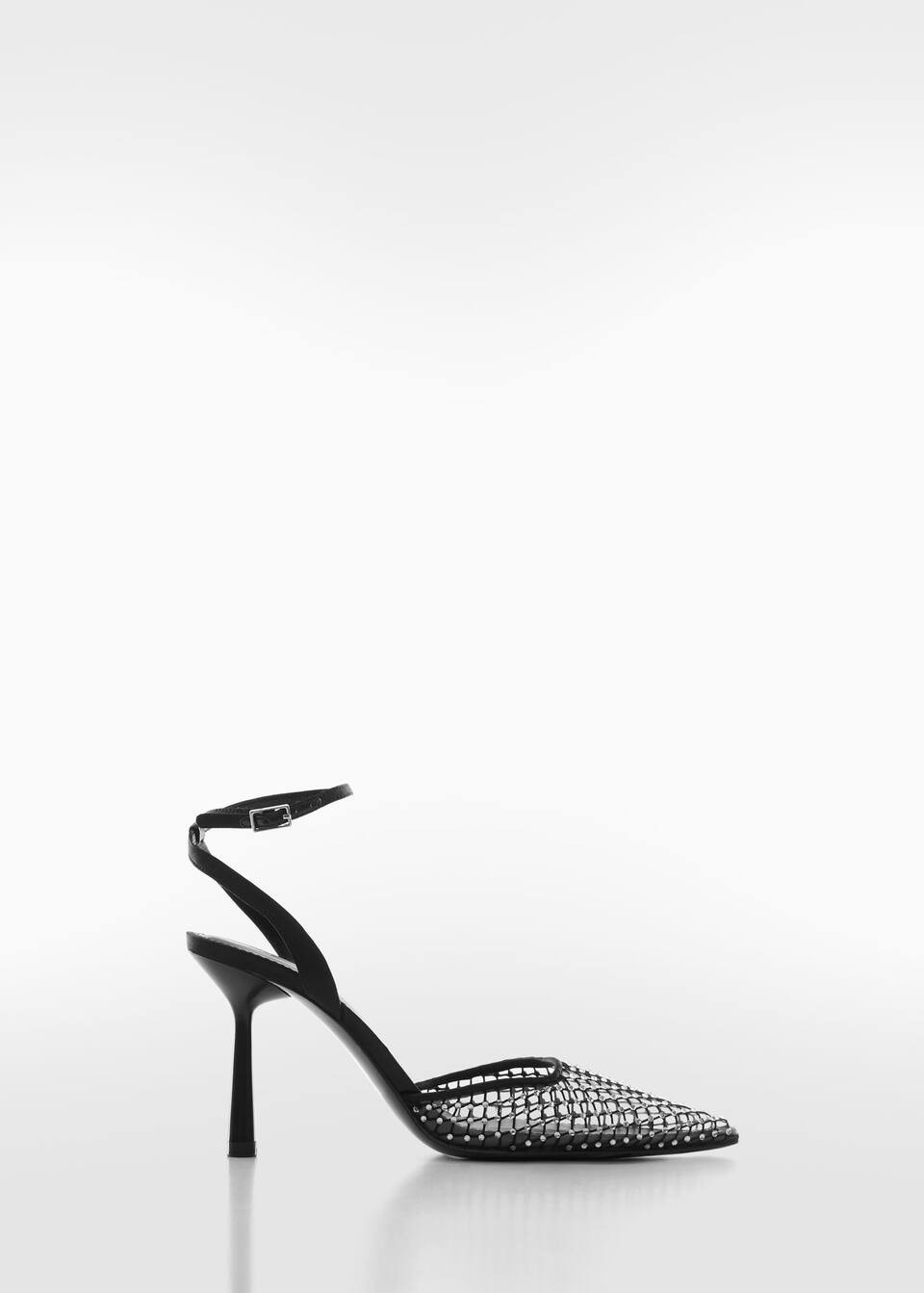Rhinestone mesh shoes | MANGO (UK)