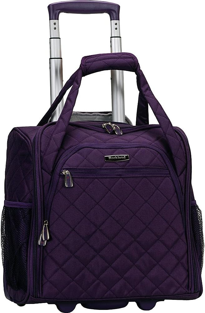 Rockland Melrose Upright Wheeled Underseater Carry-On Luggage, Purple, 15-Inch | Amazon (US)
