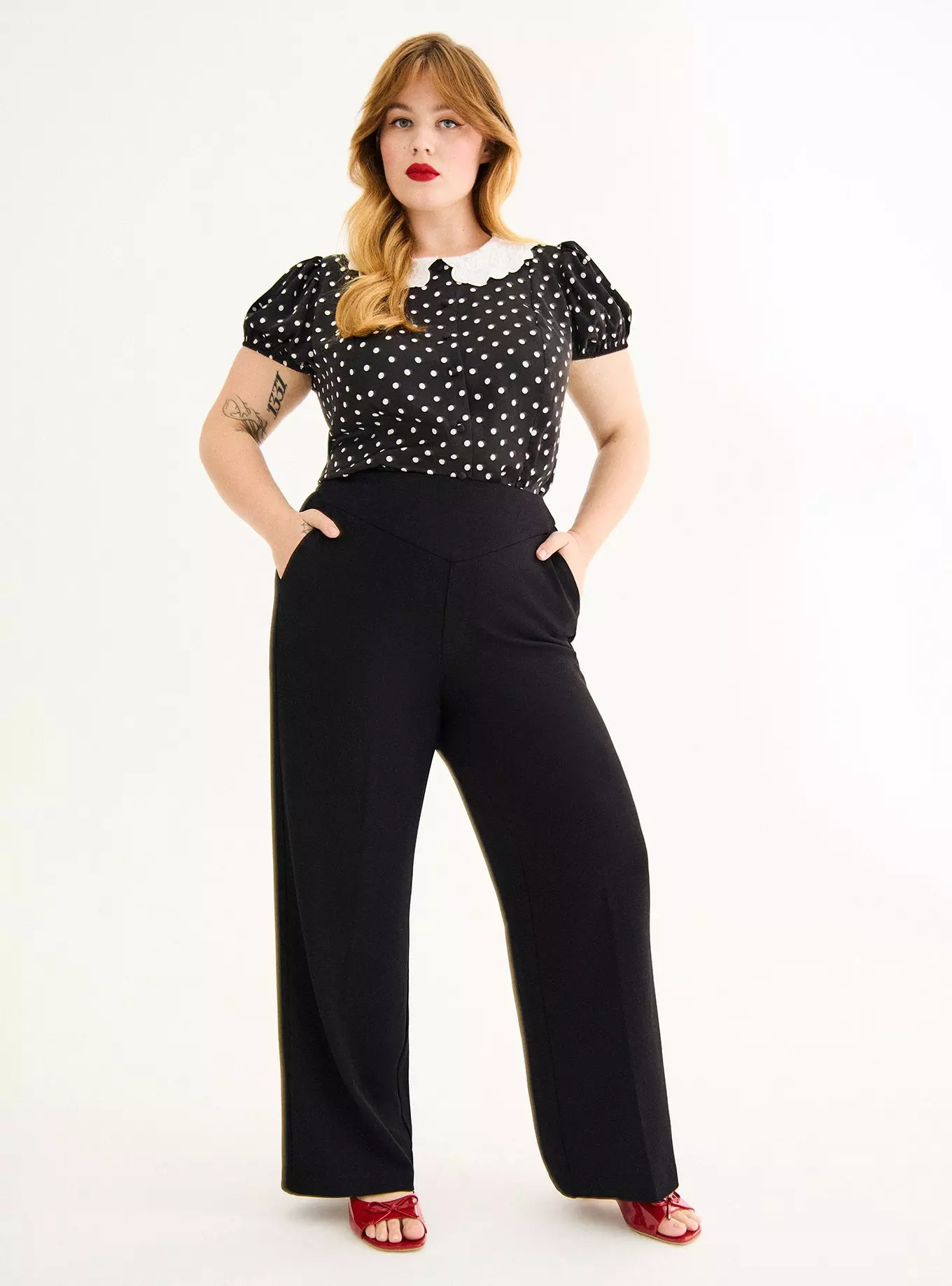 Retro Chic Wide Leg Pant | Torrid (US & Canada)