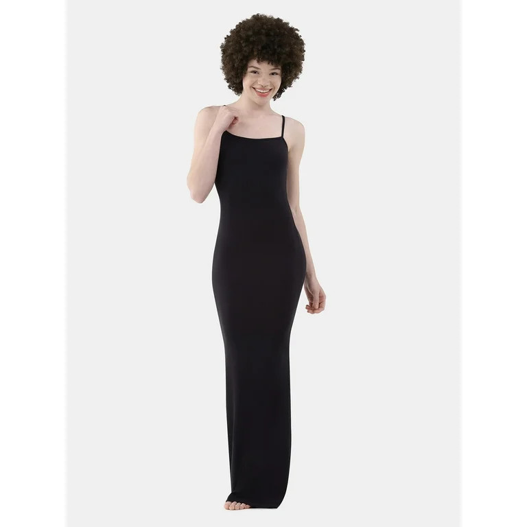 No Boundaries Sleeveless Maxi Lounge Dress, Women’s and Women’s Plus | Walmart (US)