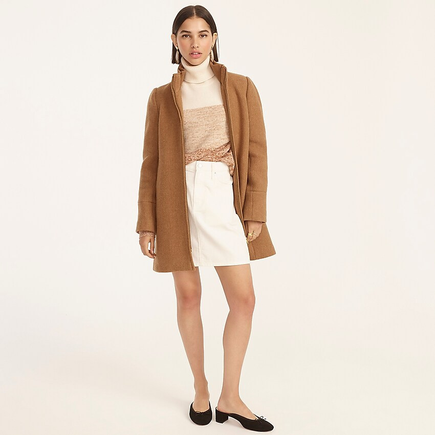 Lodge coat in Italian stadium-cloth wool | J. Crew US