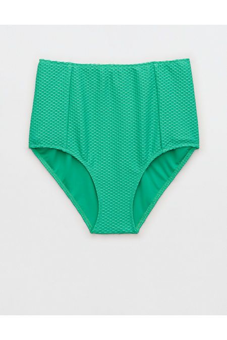 Aerie Jacquard High Waisted Bikini Bottom | American Eagle Outfitters (US & CA)