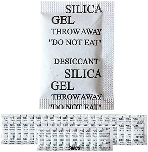 50PCS Premium 5 Gram Silica Gel Packs, Transparent Beads Desiccant Dehumidifiers Packets for Stor... | Amazon (US)