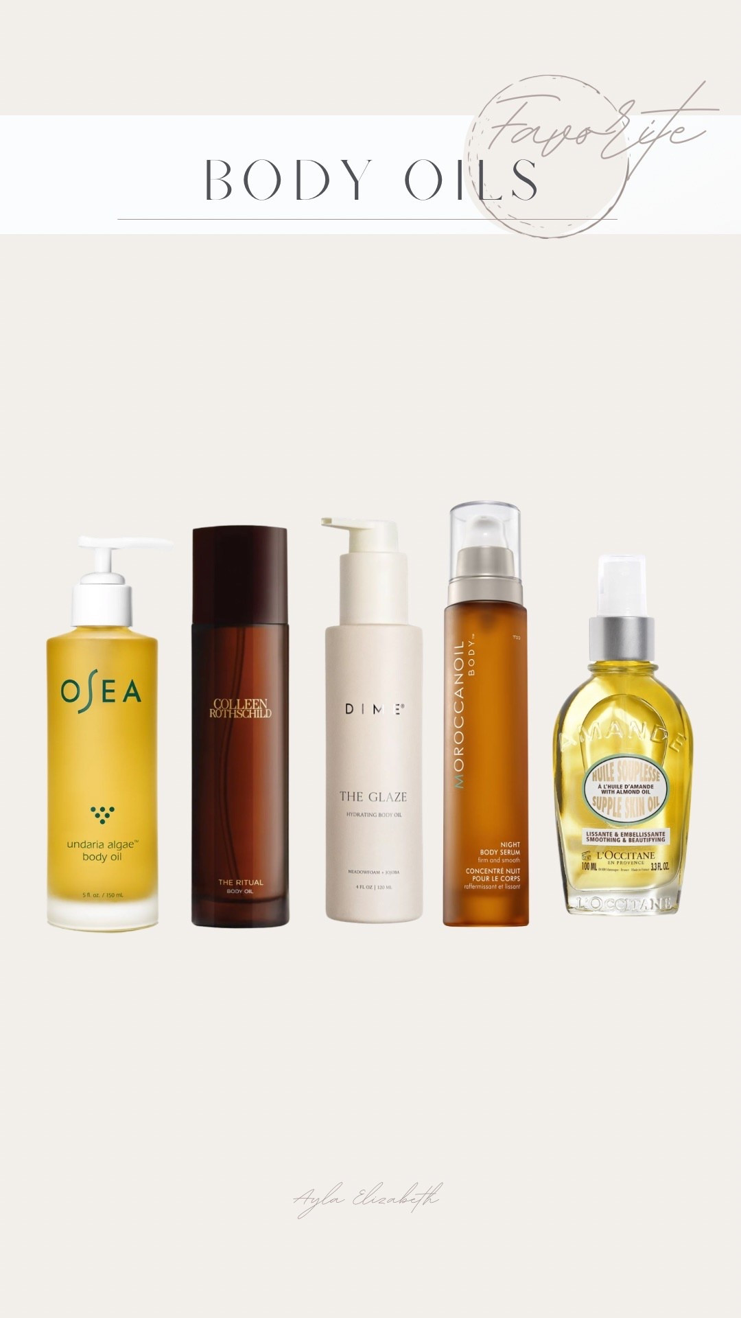 My favorite body oils! 

#LTKselfcare #LTKBeauty #LTKgrwm