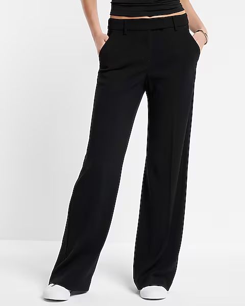 Editor Mid Rise Relaxed Trouser Pant | Express