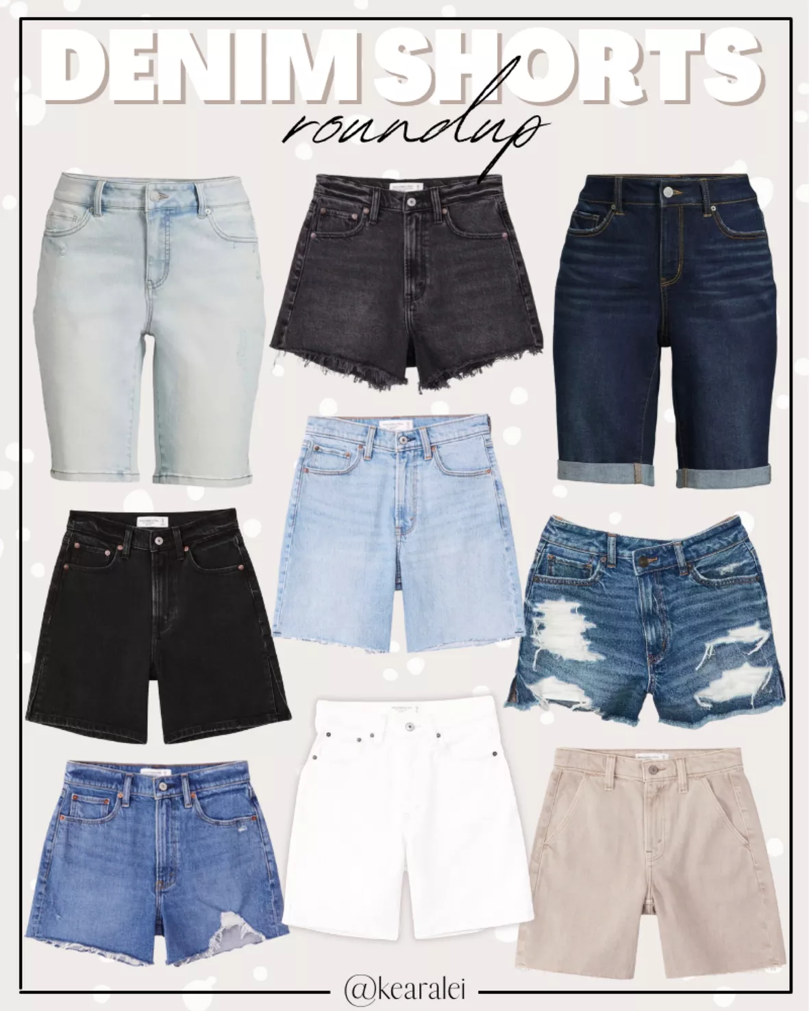 4 High Rise Denim Shorts with … curated on LTK