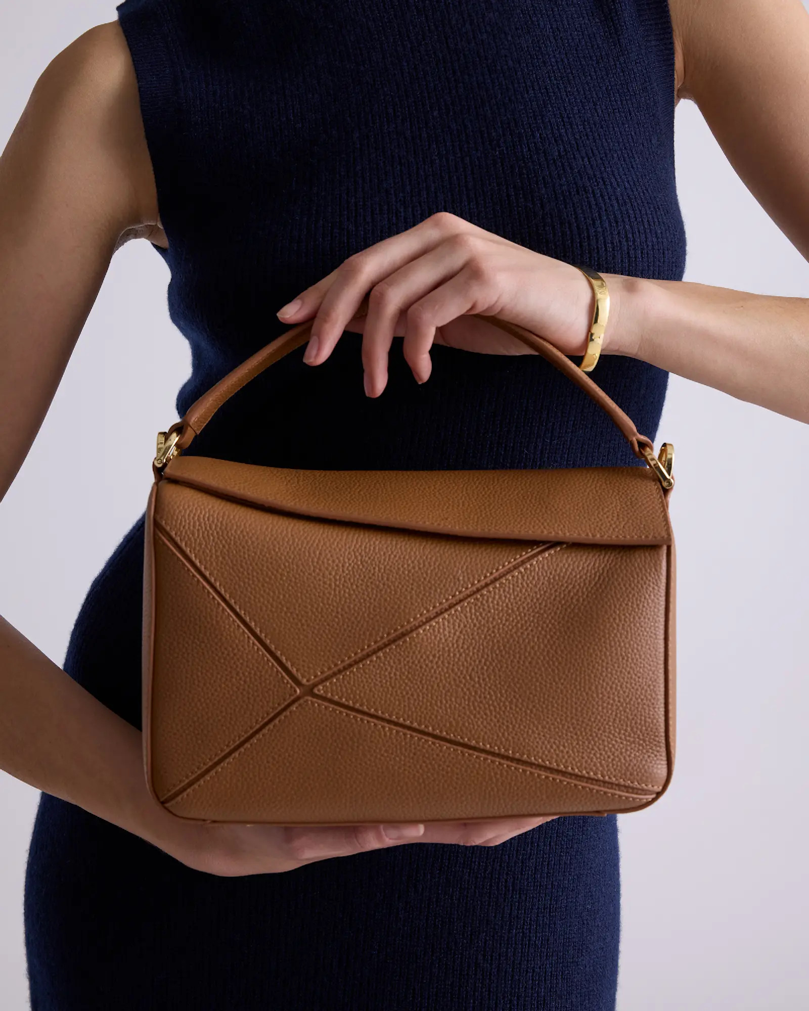 Italian Leather Patchwork Crossbody | Quince