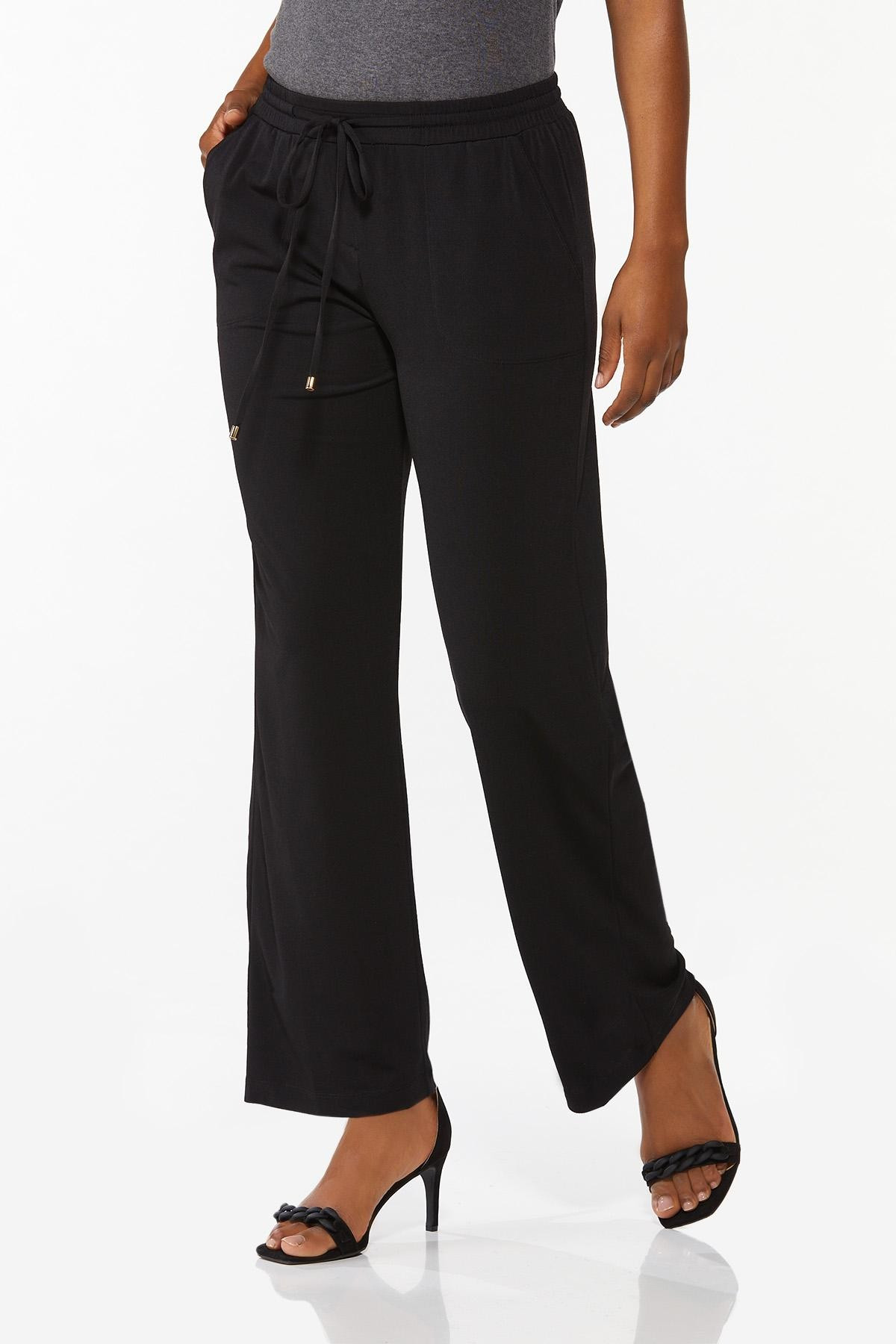 Petite Wide Leg Pull-On Pants | Cato Fashions