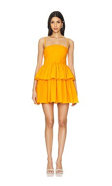 Acler Fairley Mini Dress in Marigold from Revolve.com | Revolve Clothing (Global)