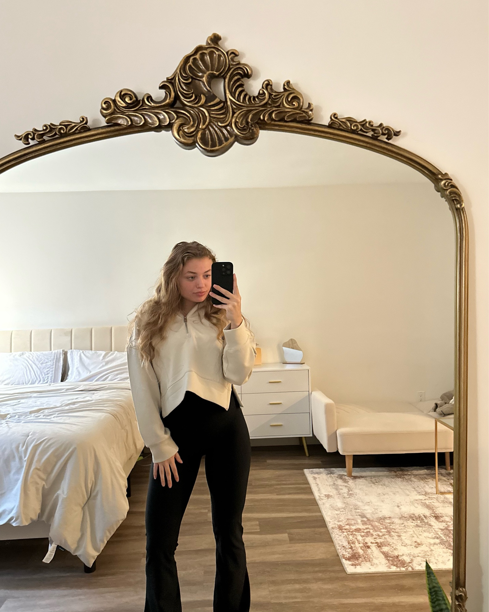 workout outfit, workout fit, gym fit, gym outfit, quarter zip, neutral quarter zip, black jumpsuit, workout jumpsuit, abercrombie, abercrombie outfit, abercrombie workout, abercrombie ypb, abercrombie your personal best, your personal best, trending gym outfitt