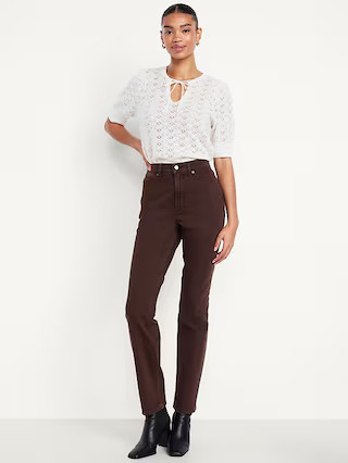 Extra High-Waisted Straight Jeans | Old Navy (US)