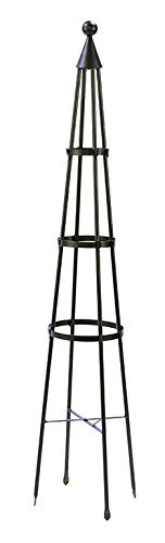 Achla Designs OBL-01, 61-in Wrought Iron Garden Obelisk Trellis, H, Graphite | Amazon (US)