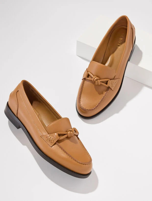 Bethany Knot Nappa Loafers | Talbots