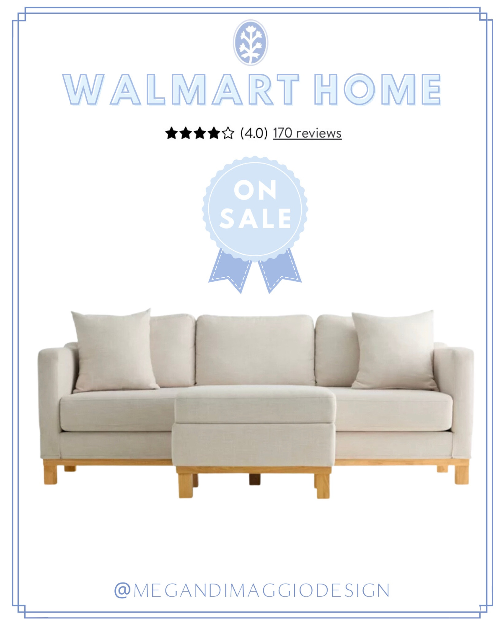 Yay!! This best selling and highly rated slipcovered sofa from Walmart is on major sale right now!! Pair it with this storage ottoman to turn it into an affordable chaise sofa! 🤍

#LTKhome #LTKsalealert #LTKfamily