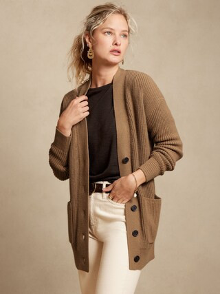 Oversized Pocket Cardigan | Banana Republic Factory