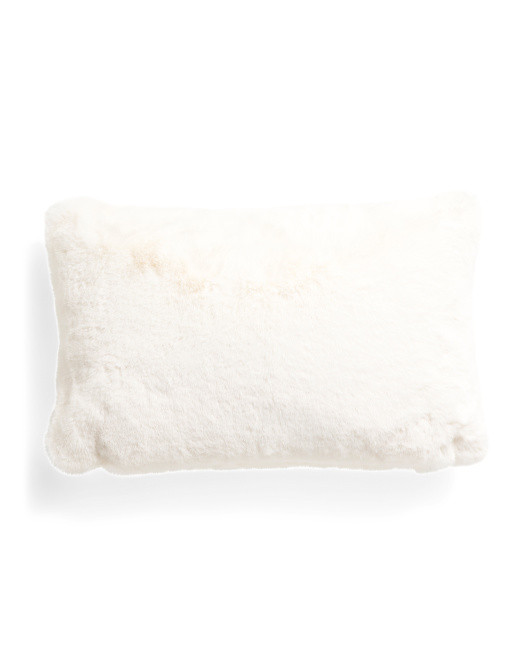 14x22 Big Rabbit Faux Fur Pillow | TJ Maxx