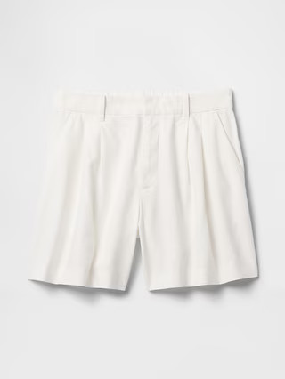 365 High Rise Linen-Blend Shorts | Gap (US)