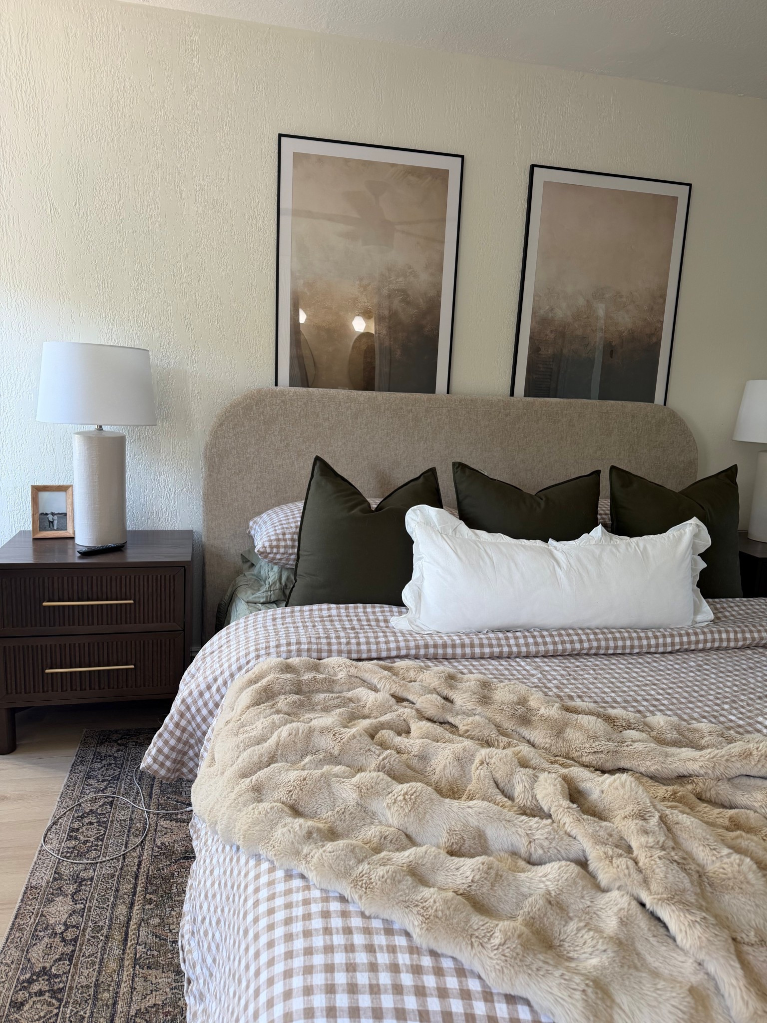 Neutral primary bedroom decor with quince linen gingham bedding. Lots of linen throw pillows and my favorite blanket from Amazon. Affordable home decor finds

#LTKHome #LTKSeasonal
