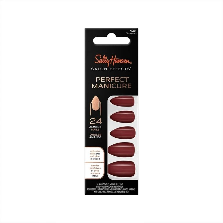 Sally Hansen Salon Effects Perfect Manicure Press On Nails Kit in Cinna-Snap - Achieve Effortless... | Walmart (US)