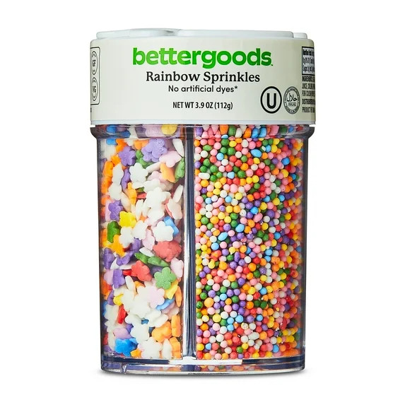 bettergoods 4-Cell Rainbow Multicolor Sprinkles, 3.9 oz | Walmart (US)