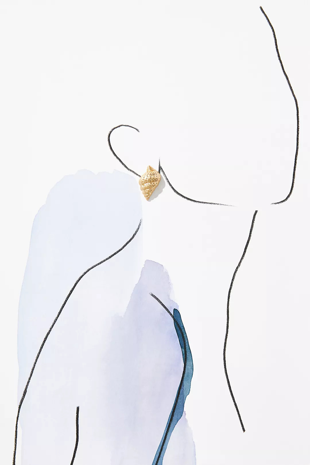 Conch Shell Post Earrings | Anthropologie (US)