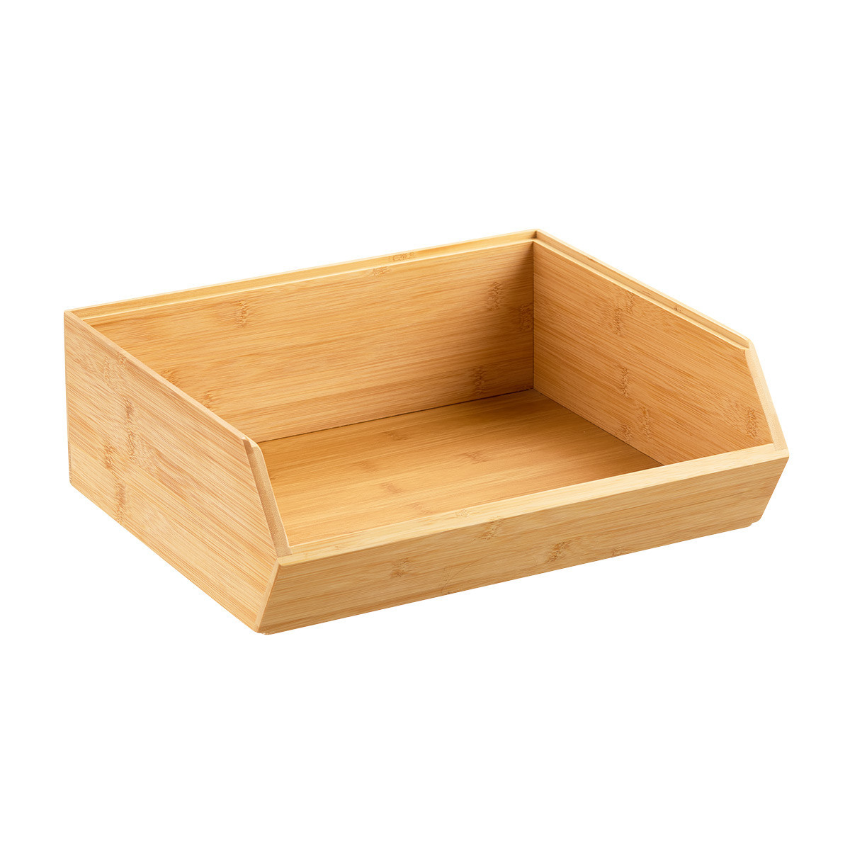 Stackable Bamboo Storage Bins | The Container Store