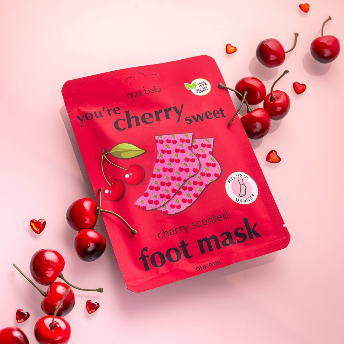 Que Bella You're Cherry Sweet Foot Mask | Target