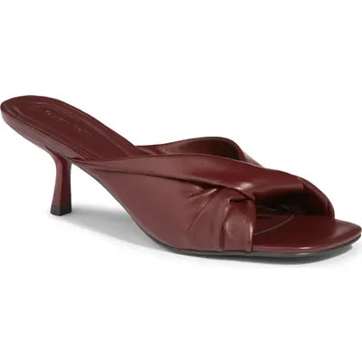 Open Edit Capri Faux Leather Kitten Heel in Red Pomegranate at Nordstrom, Size 8 | Nordstrom