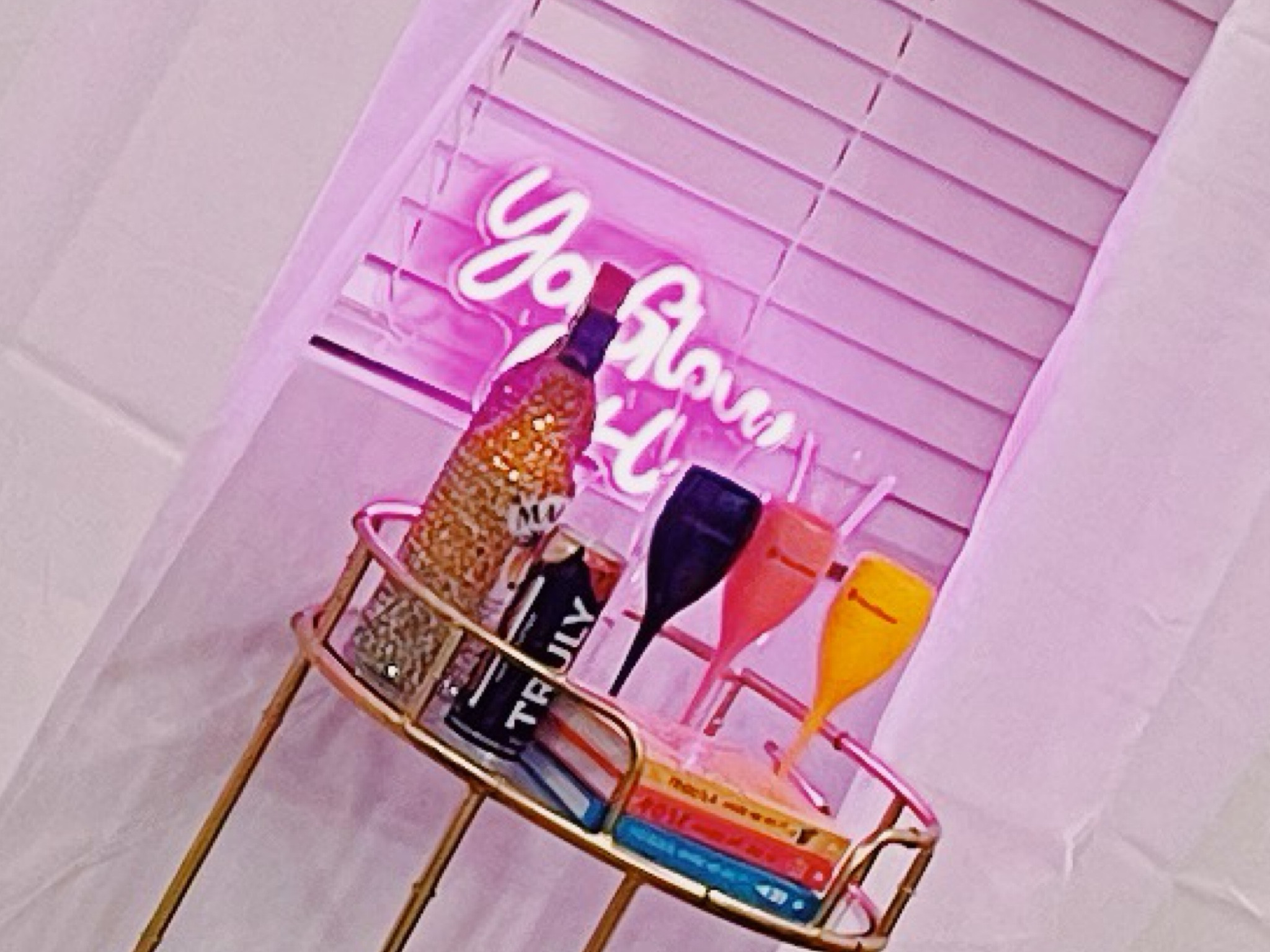 YOU GLOW GIRL Neon light & wine glasses  🩷

#LTKhome