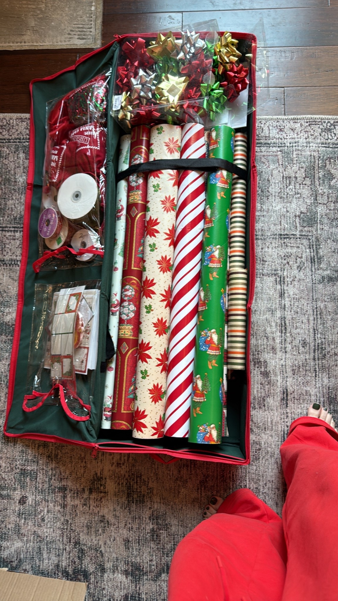 i wish i would’ve had this sooner!! so perfect to store paper, bows, name tags & etc!!! 

#LTKSeasonal #LTKHome
