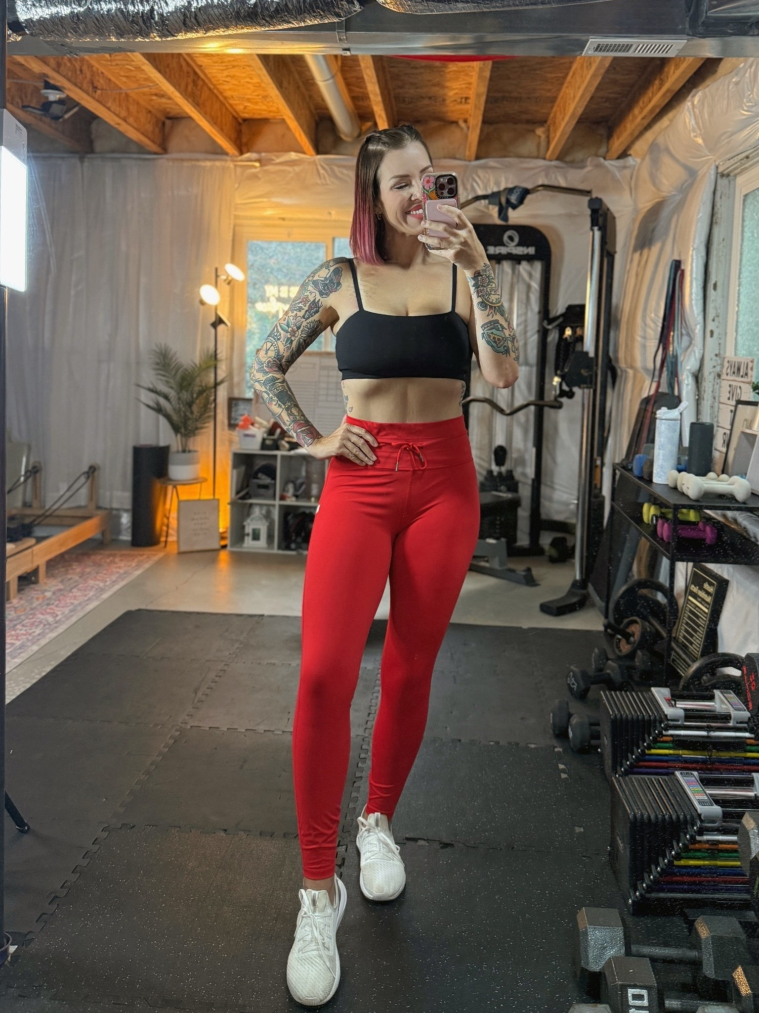 Love these leggings! The drawstring is a nice touch and I love that you can adjust the waist with it! I’m wearing a medium. These sports bras have also taken over my closet! I have every color! They are supportive, adjustable and keep the girls in their seat if ya know what I mean! I’m wearing a medium. I’m 5’6”, 145 lbs

#LTKfitnessgoals #LTKmomlife #LTKselfcare