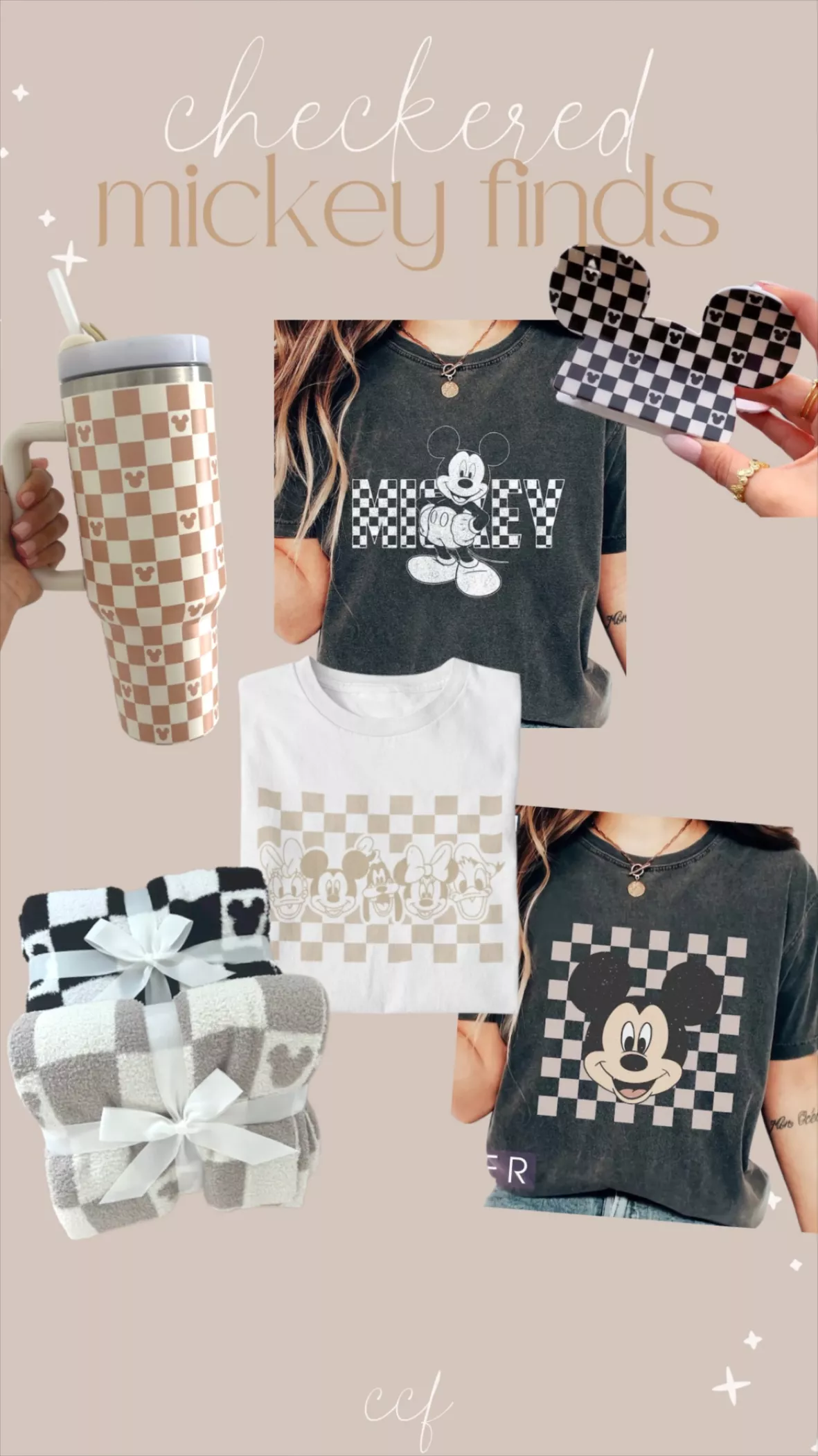 40oz Checkered Mickey Mouse … curated on LTK