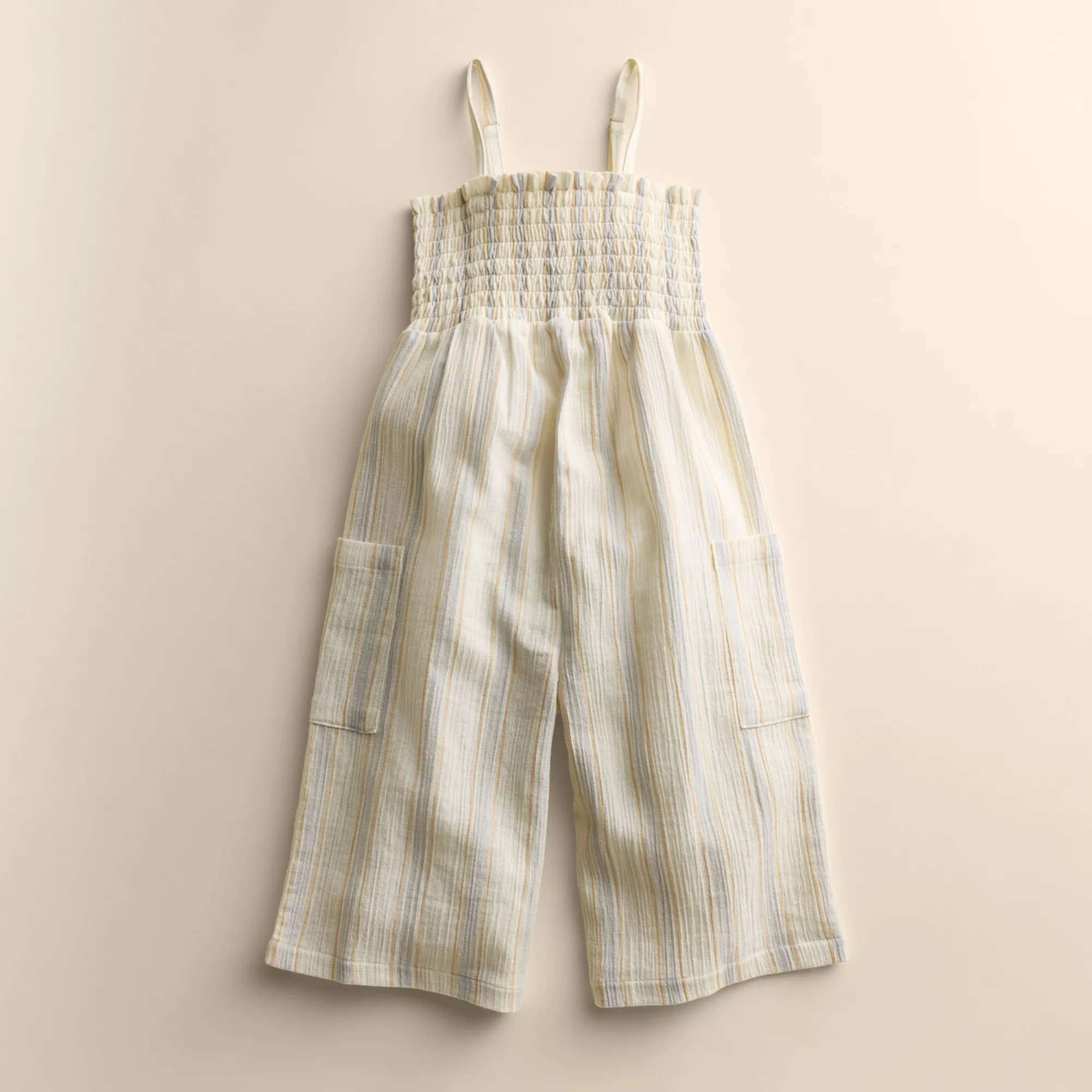 Toddler Girl Little Co. By Lauren Conrad Smocked Wide Leg Jumpsuit | Kohl's