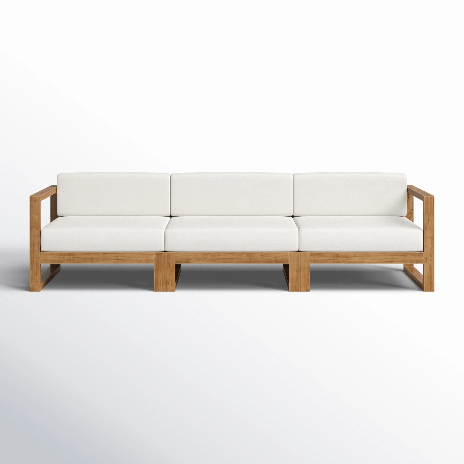 Cambridge Outdoor Teak Wood Patio Sofa | Wayfair North America