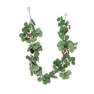 6ft. Glittery Eucalyptus, Pinecone & Pine Leaf Christmas Garland by Ashland® | Michaels Stores