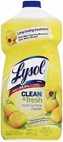 Lysol Power and Fresh All Purpose Cleaner, Lemon Sunflower, 40 Ounce | Amazon (US)