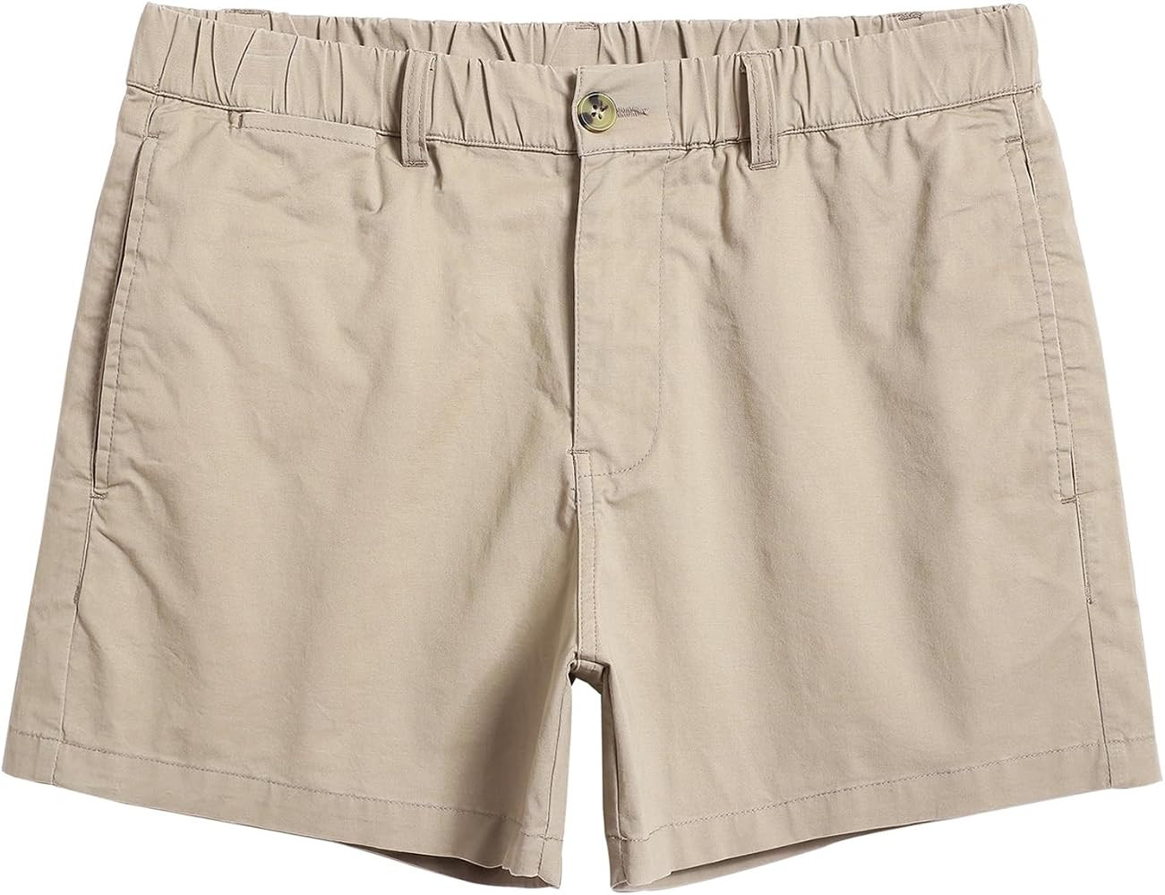 maamgic Mens Shorts Casual 4 Inch Cotton Casual Shorts for Men Elastic Waistband Mens Casual Shor... | Amazon (US)