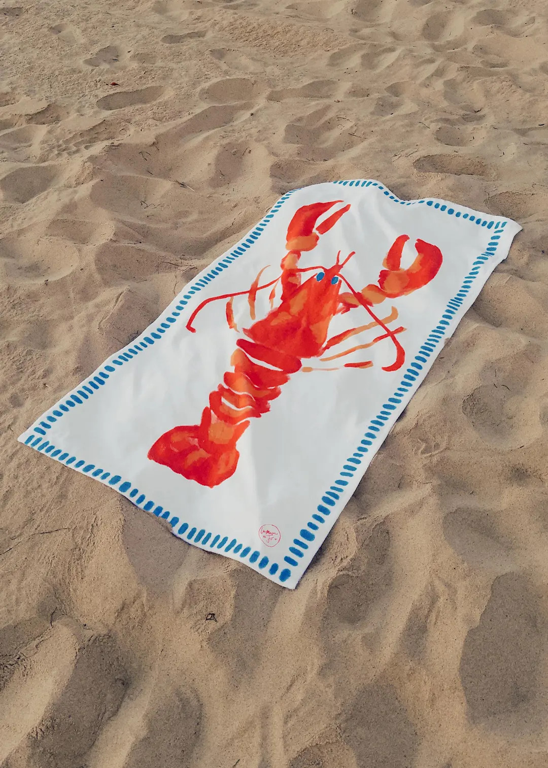 Lobster Beach Towel Mediterranean Pool European Summer Europecore Coastal Aesthetic Gift For Food... | Etsy (US)
