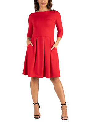 Women's Perfect Fit and Flare Pocket Dress - Macy's | Macy's