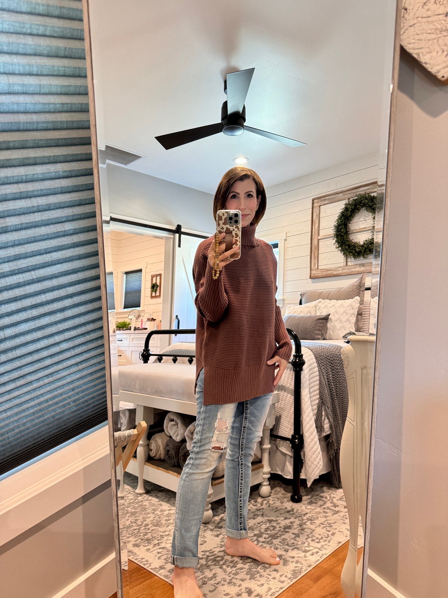 Love this oversized and cozy winter sweater. Fits oversized, so if you want it less so size down one. I have it in a small. Nice quality and super cozy. 

#LTKSeasonal #LTKover40