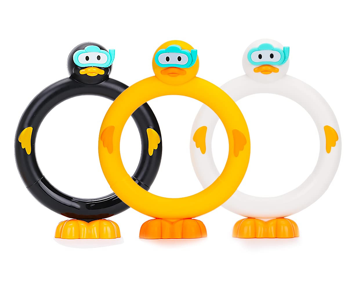 haomsj 3PCS Duck Diving Sticks Pool Toys for Kids - 3pcs Dive Duck Rings, Summer Underwater Sinki... | Amazon (US)