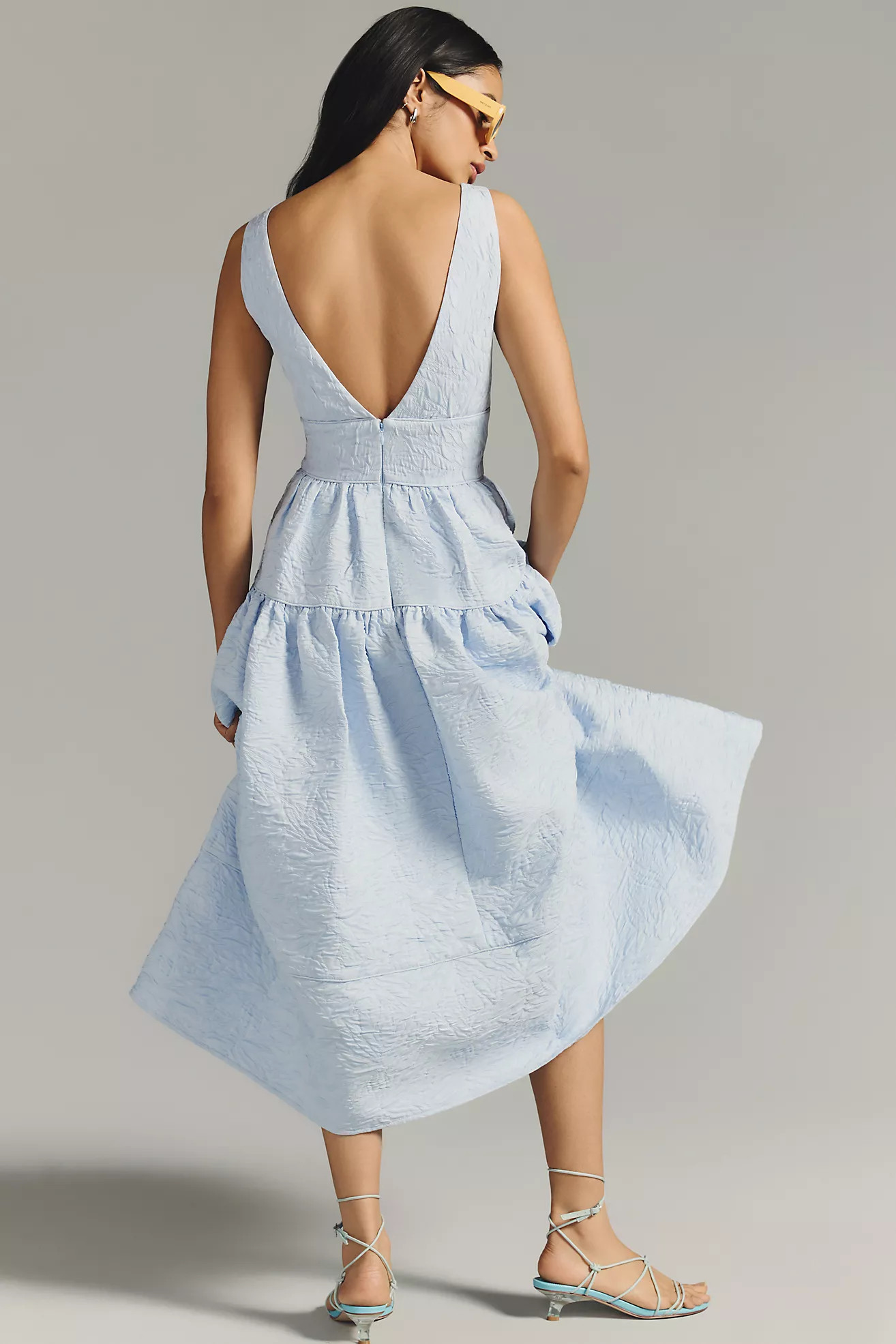 Hunter Bell Tiered Jacquard Dress | Anthropologie (US)