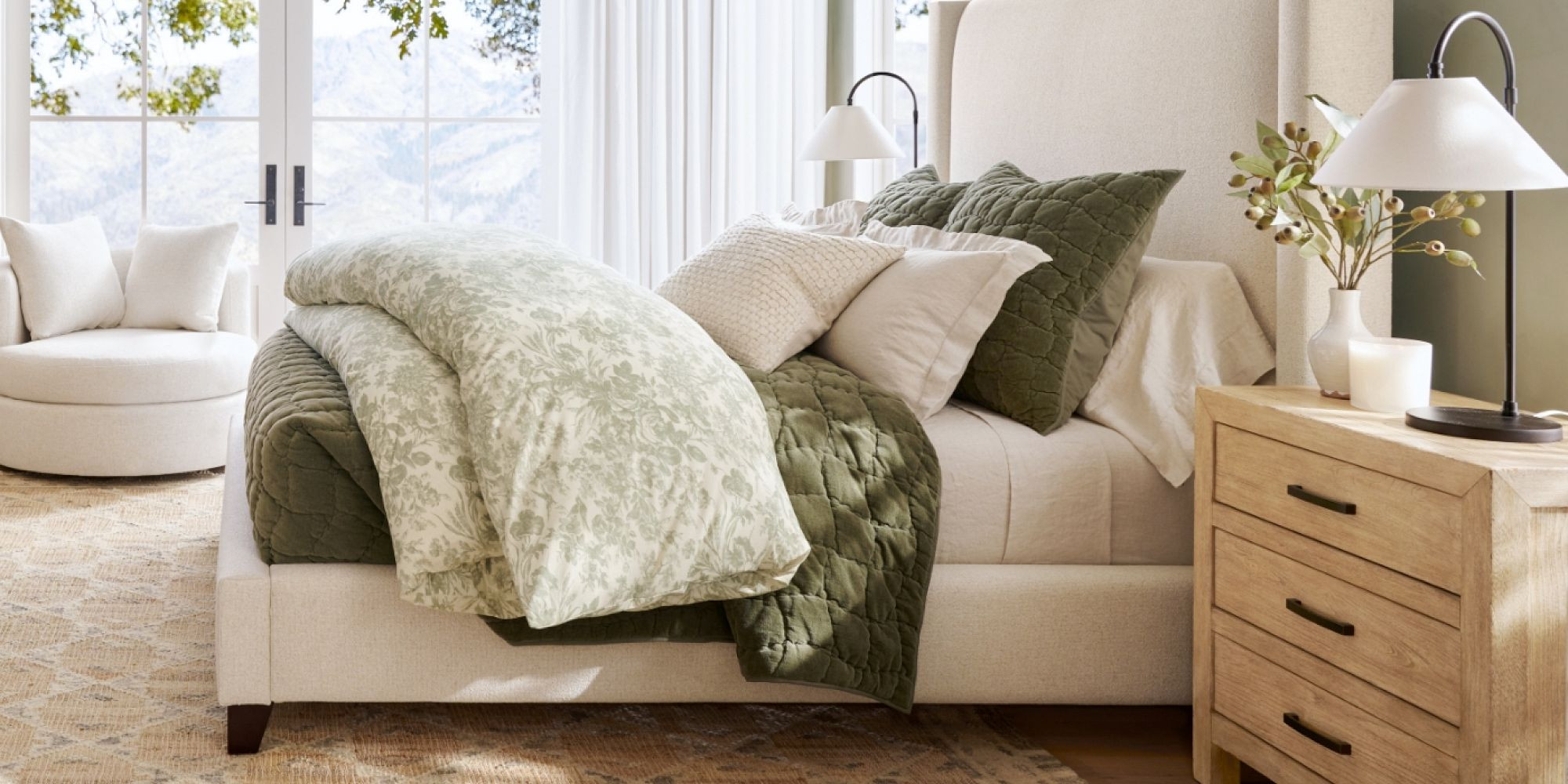 Sorrel Toile Duvet Cover | Pottery Barn (US)