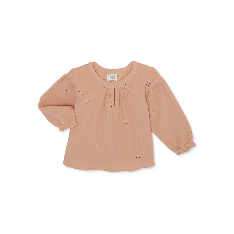 easy-peasy Baby and Toddler Girl Long Sleeve Blouse, Sizes 12 Months-2T | Walmart (US)