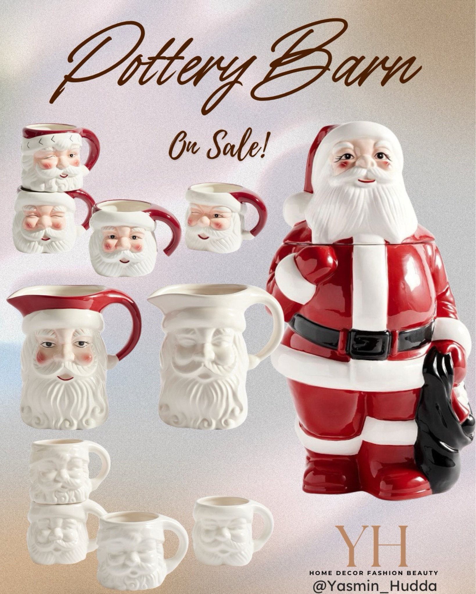 Santa mug, cookie jar and pitcher on sale!
Great for gifting.
Also great teachers gift.
Santa Claus pitcher, Santa Claus mugs,
Santa Claus cookie jar.

#LTKHoliday #LTKSeasonal #LTKGiftGuide