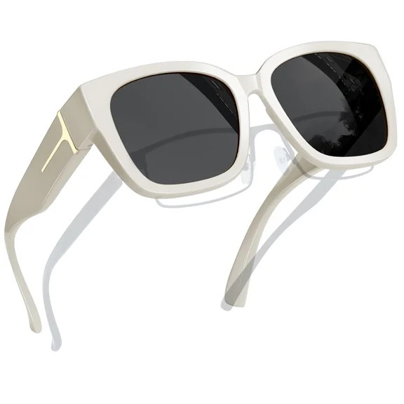 Joopin Large Polarized Fit Over Glasses Sunglasses For Women Men, Oversized Trendy Square Shades ... | Walmart (US)