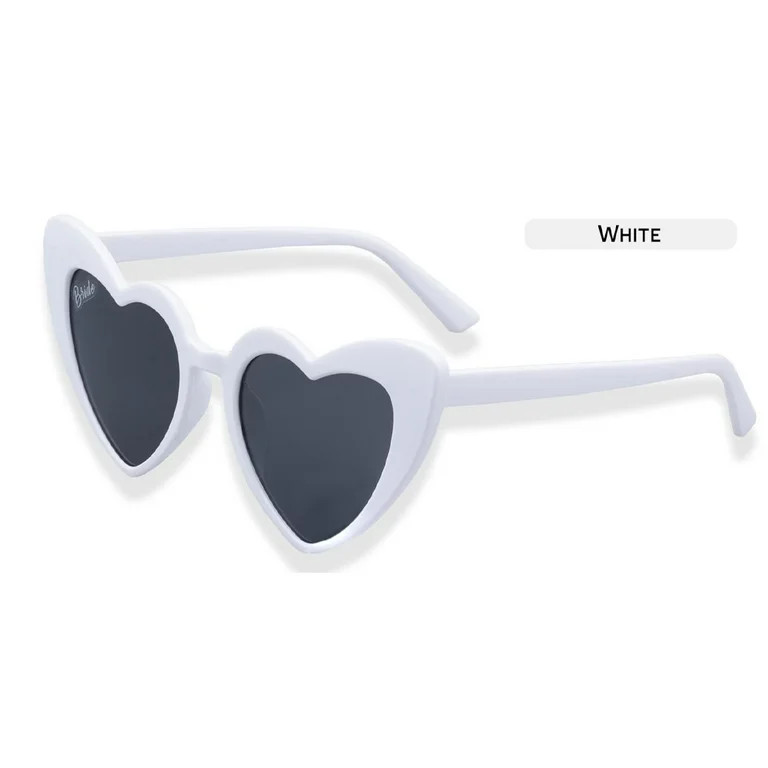 COLLECT PRESENT Light Women's Heart Shaped Sunglasses, White | Walmart (US)