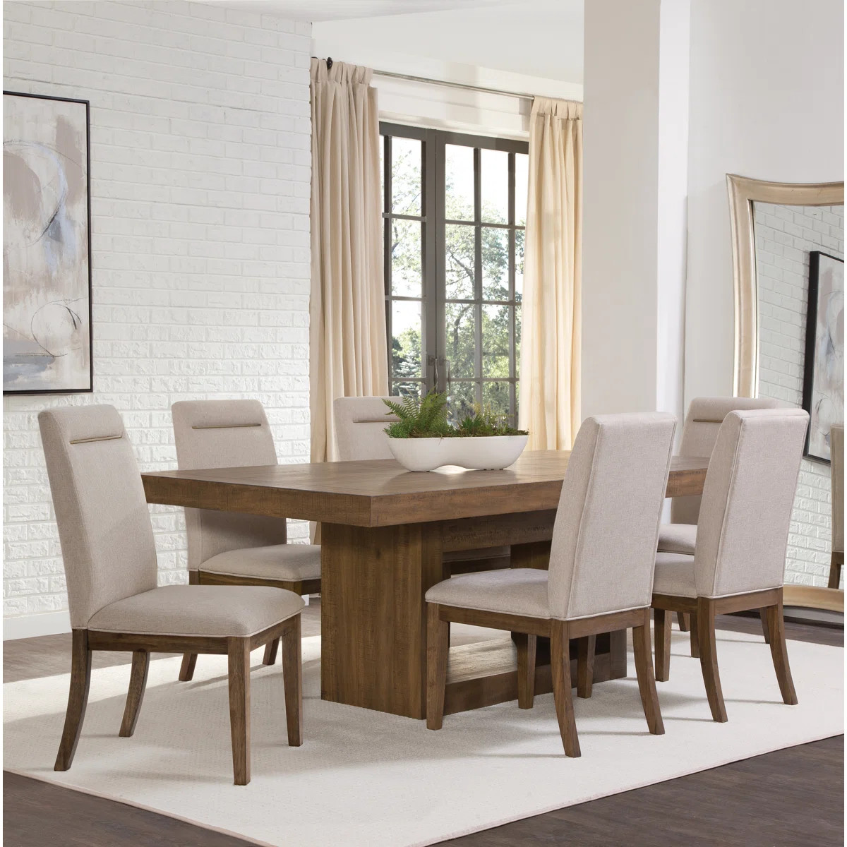Kameah Extendable Trestle Dining Set | Wayfair North America