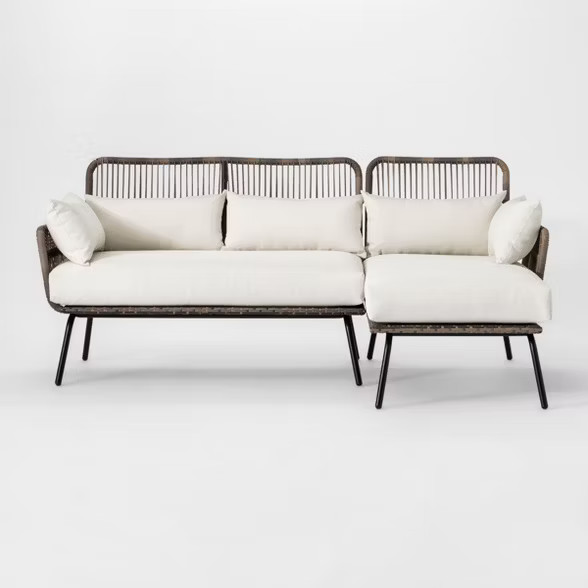 Latigo Patio Sectional Brown/Linen - Opalhouse™ | Target